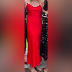 Zara Vibrant Red Slip Dress size small